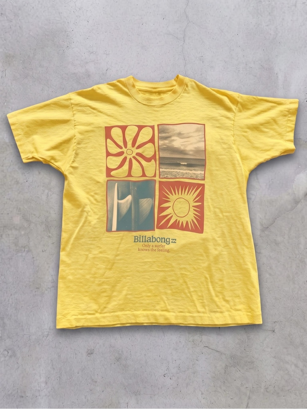 Retro Surf Beach Graphic Tee - Gildan Light Yellow T-Shirt